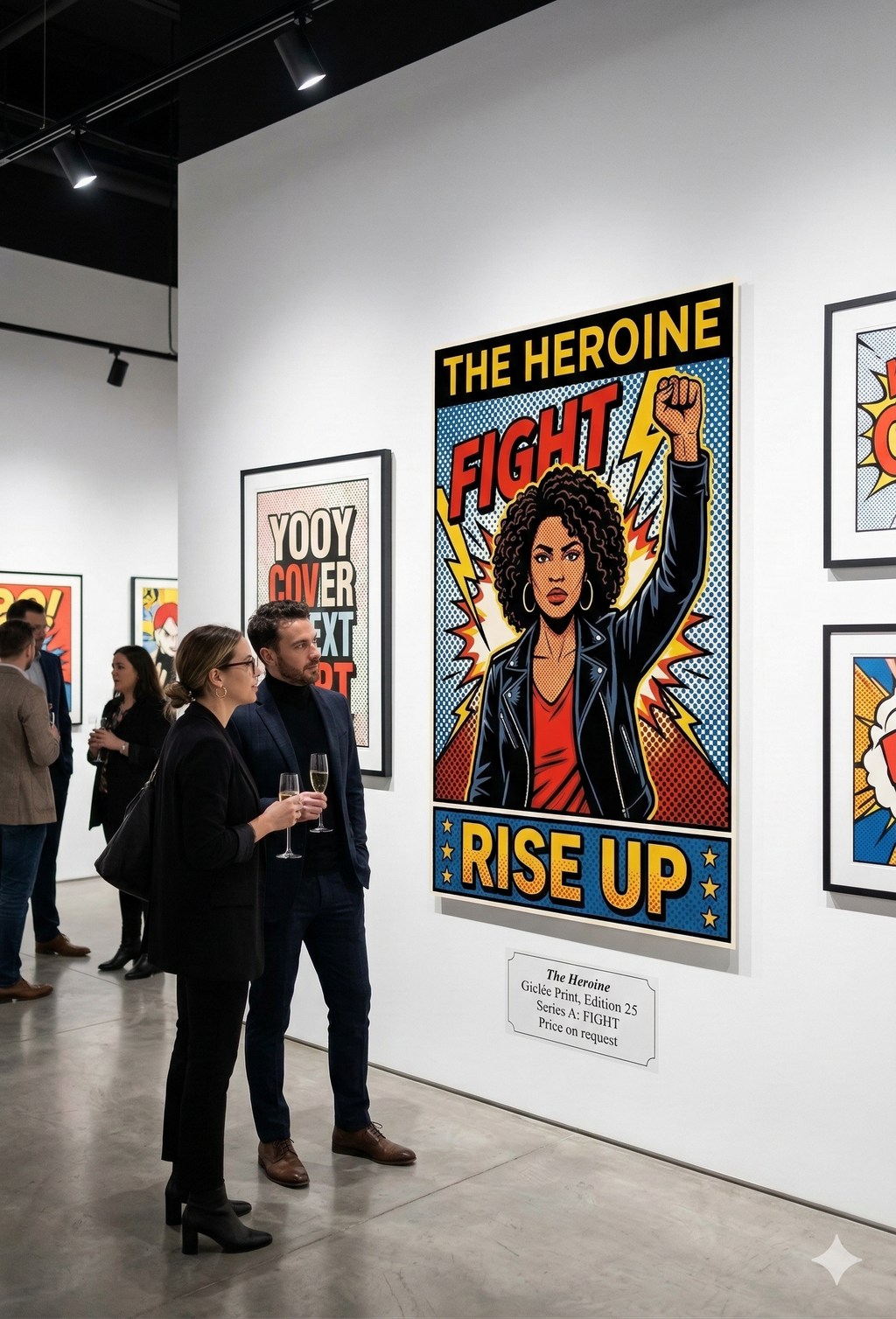 The Heroine - Framed art print