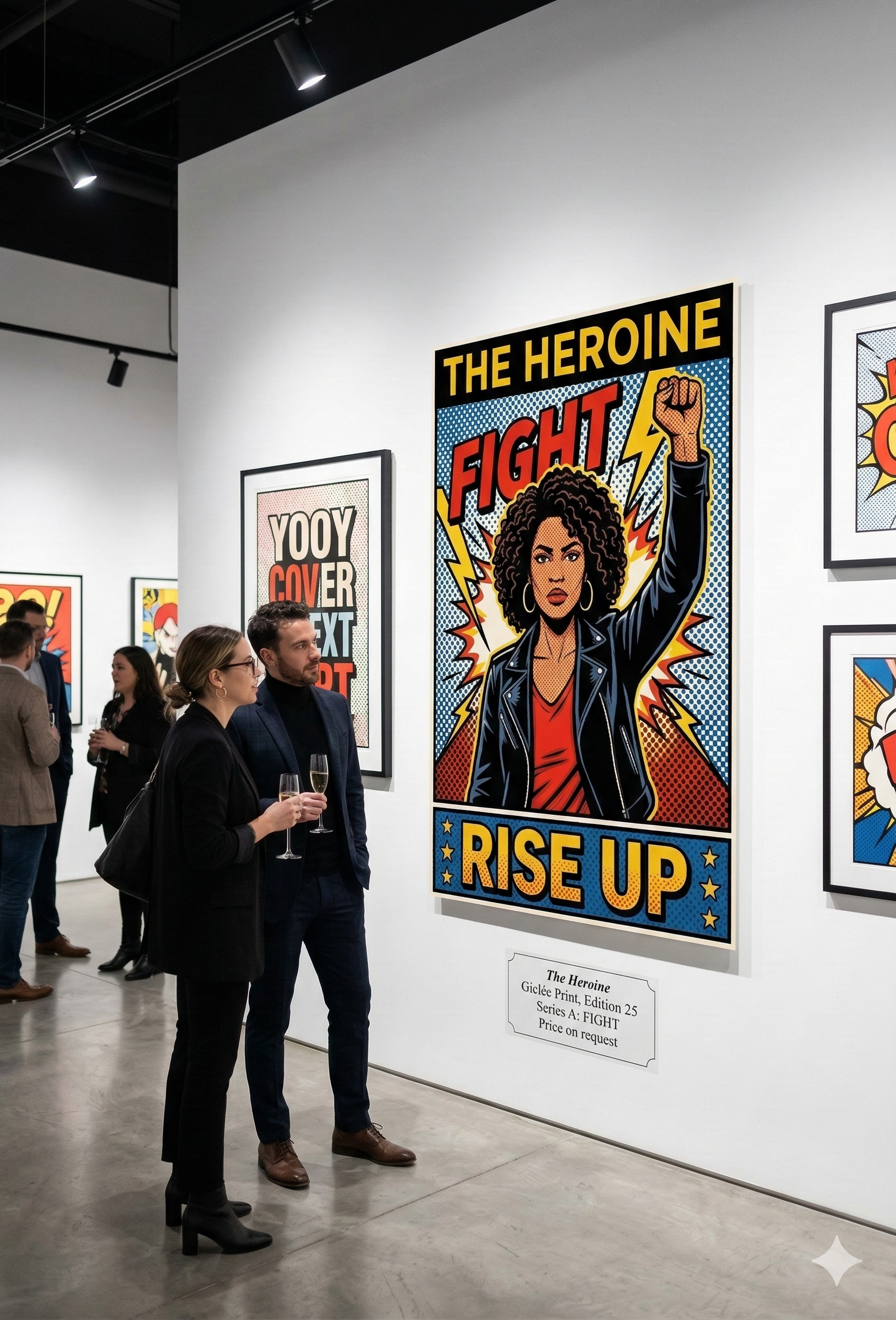 The Heroine - Framed art print