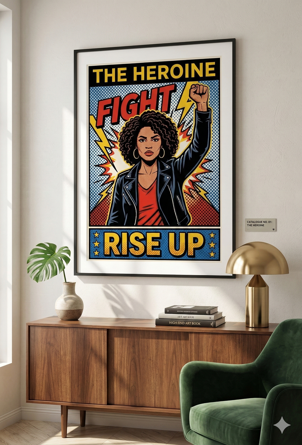 The Heroine - Framed art print